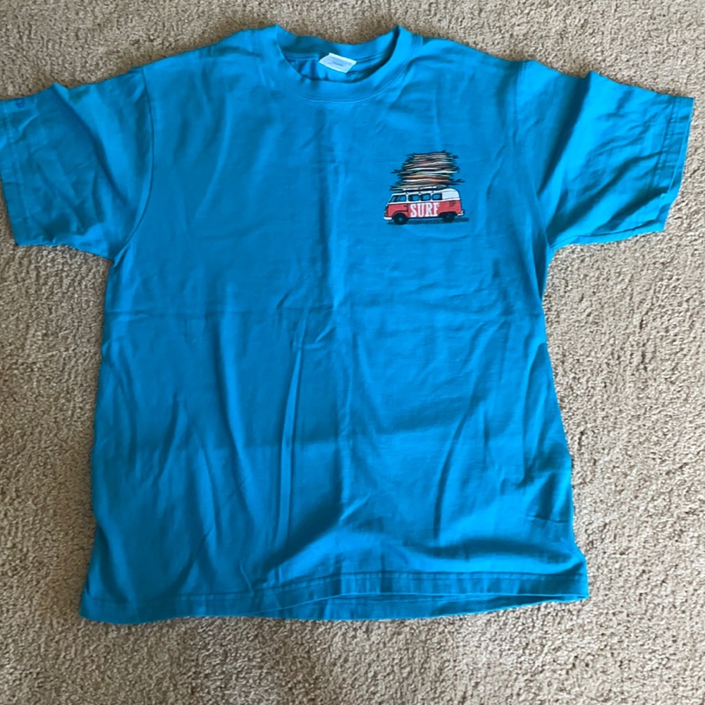 Blue “surf” tee shirt